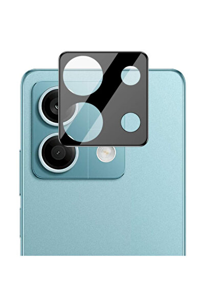 Optim Solution Folie de Protectie Lentile Camera pentru Xiaomi Redmi Note 13, Sticla Securizata Lentila, Negru