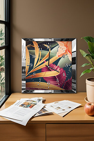 Zevahir Mobilya Dekorasyon Ceas de perete decorativ din MDF cu tematică natur...