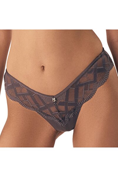 ESOTIQ Chiloți de damă cu dantelă geometrică și pandantiv, talie joasă în V | Introducere