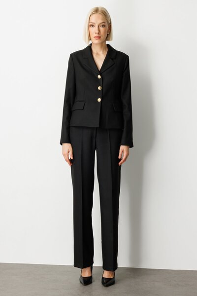 Ekol Cepsiz Boru Paça Pantolon 5051-26k Siyah