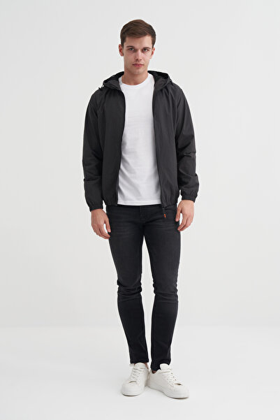 Cazador Basic Crinkle Fabric Spring Regular Fit Coat