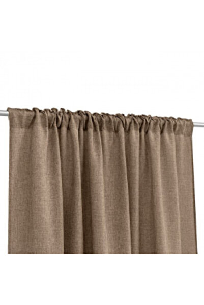 OEM Decorative Curtain with Band, Medium Shading Level, Size 140 x 260 cm, Brown