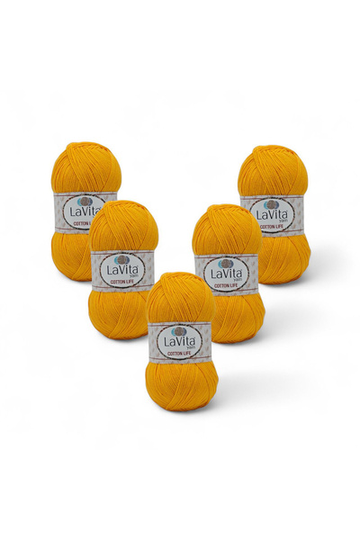 LaVita Yarn Cotton Life Νήμα Πλεξίματος στο χέρι 50% Βαμβάκι 50% Ακρυλικό 500...