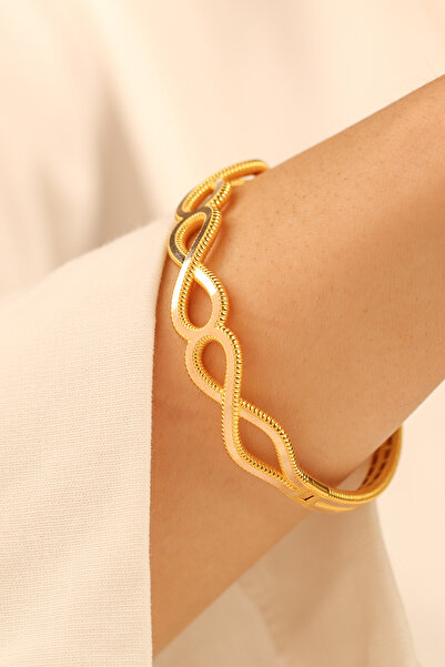 Çgk Çiğdem Gürel Kuyumculuk Ajda Sonsuzluk Altın Kelepçe Bilezik