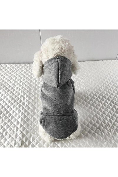 fara marca Hanorac catei gri XL 37cm lungime