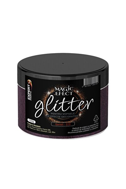 Magic Efect Fulgi de sclipici colorați pentru vopsele și efecte decorative, interior, sclipici Magic Effect, granat G10