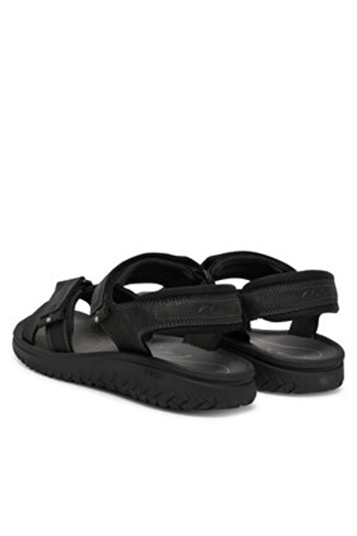 CLARKS Ανδρικά σανδάλια μαύρα CLARKS-26182010 ΜΑΥΡΑ ΔΕΡΜΑΤΙΝΑ