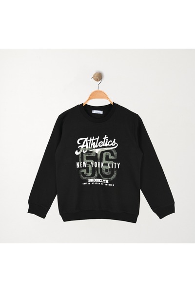 Alme Boys' Athletic Printed Sweatshirt