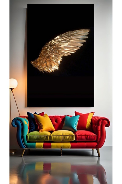 özkacar WING OF GOLDEN COLOR V1 Home Wall Salon Salon de înfrumusețare Birou ...