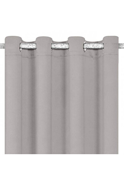 OEM Decorative Curtain with Rings, Size 140 x 260 cm, Grey