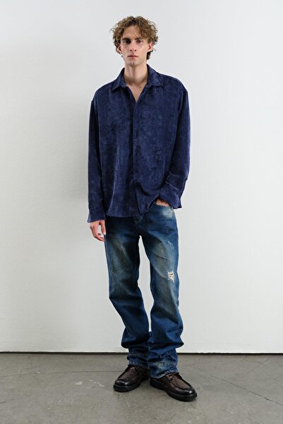 GIESTO ΠΑΝΤΡΕΜΕΝΟ ΚΟΡΥΦΑΙΟ ΠΟΥΚΑΜΙΣΟ ΜΕΓΑΛΟ ΜΕΓΕΘΟΣ ΜΕ ΒΕΛΟΥΔΙΝΟ ΣΚΟΥΡΟ ΜΠΛΕ