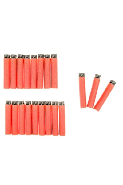 MYONNA IT & E- COMMERCE Foam Arrow Refill Set, 7 cm, Orange/Grey, 20 Pieces