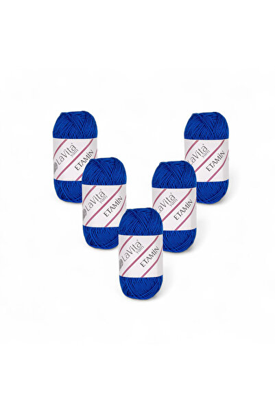 LaVita Yarn خيط حياكة يدوي من إيتمين 100% أكريليك 150 جرام 5 قطع (9815 ساكس)