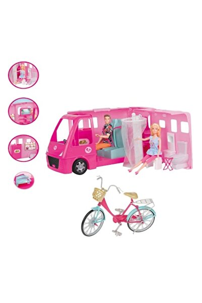 OEM Rulota Roz & Bicicleta cu Papusi