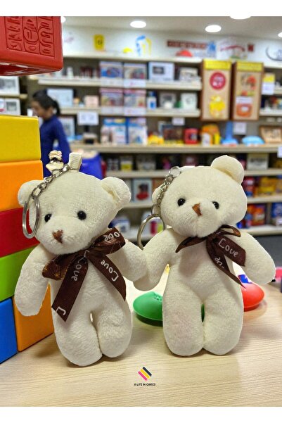 a life in games Set of 2 Teddy Bear Keychains – Plush Teddy Bear Keychain |   Valentine's Day & Birthday Gift