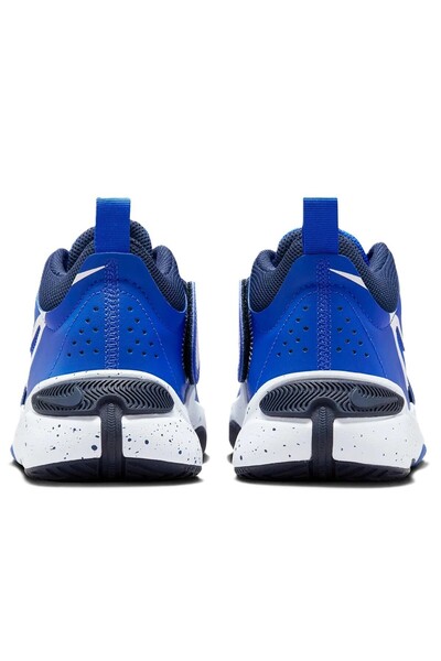 Nike Team Hustle D 11 Unisex Basketball Shoes Rubber Laces Velcro Basketball Shoes Blue