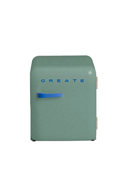 Create Frigider minibar retro, CREATE, 48 litri, salvie/albastru