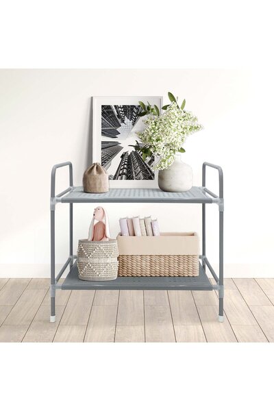 MAPLE LEAF Home 2Layer Organization Shelf, Grey, KT-SS02