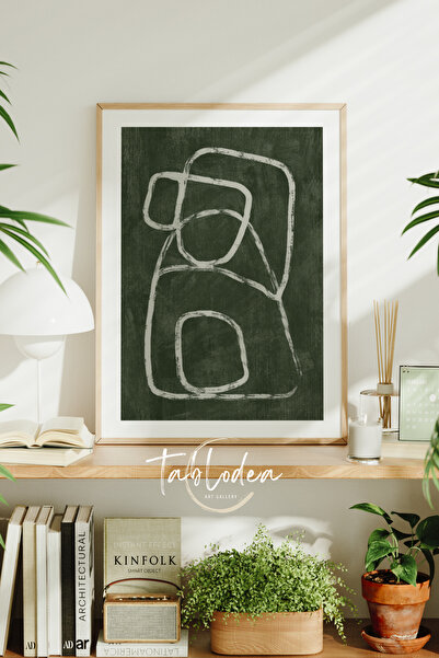 tablodea Pictură decorativă în stil minimalist, cu dungi abstracte, înrămată,...