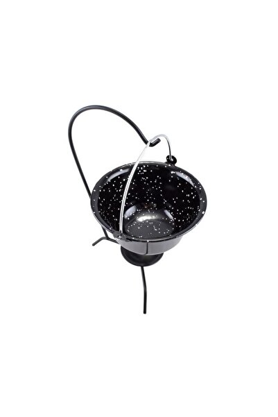 Perfect Home Ceaun pentru servire emailat, 0.8 L, negru perlat,