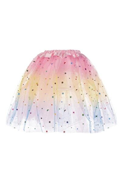 OEM Fustă tutu multicoloră cu confetti de stea și lună