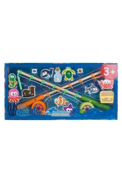 Welora Play Set – Fishing with 2 Rods, Wood, 3+ years, 50×6×25 cm