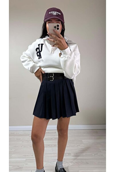 Mila ÇİFT KEMERLİ PİLİLİ ETEK