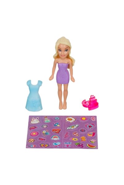 OEM Păpușă mini cu rochie, inel și accesorii