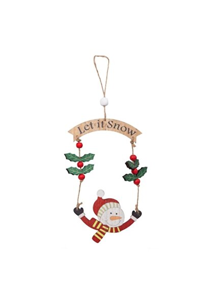 Family Christmas Decoratiune de Craciun - agatatoare usa "Let It Snow" 13 x 1...