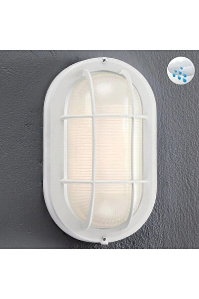 OEM Lampă de perete ovală albă pentru spații exterioare 21x10.5x8.5cm