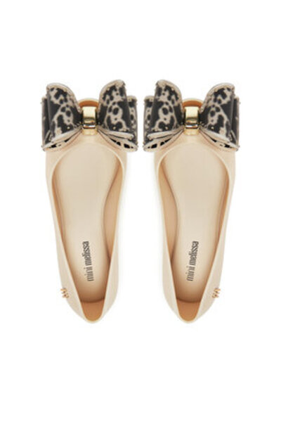 Melissa Μπαλαρίνες για κορίτσια μπεζ MELISSA-M 35966 BC920 ΜΠΕΖ/ΜΑΥΡΟ