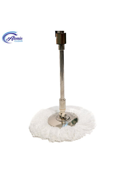 Atomic Clean Spin Mop with Stainless Steel Handle Gold MH07