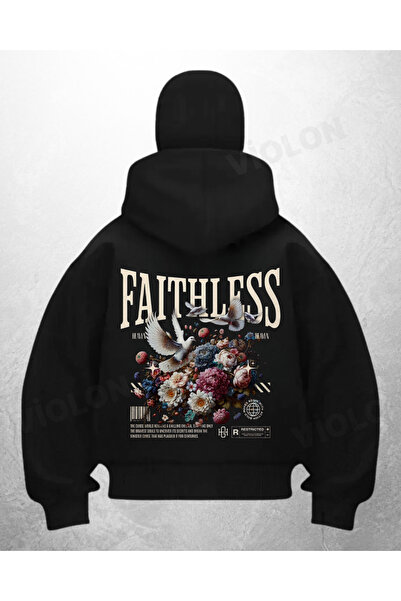 Bravebell سترة كارديجان سوداء مطبوعة من Faithless بتصميم قناع الثلج الساموراي