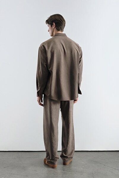 GIESTO Effective Modal Brown Shirt
