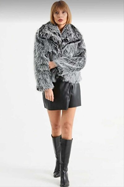 Safgiyim44 Women's New Season Lined Imported Premium Quality Fur Coat