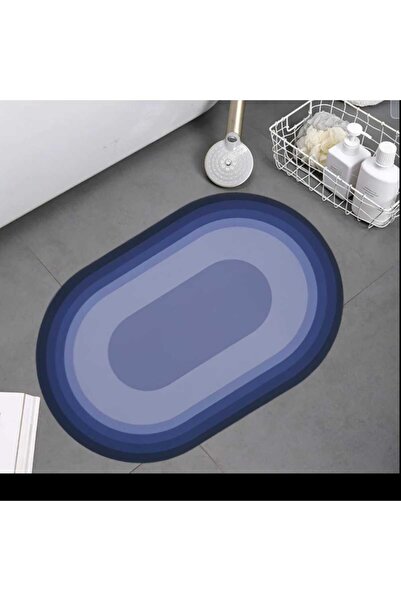 ALBBEK 2 non-slip absorbent mats for bathroom, kitchen, and washing area, 58x38cm, black and grey, plain design