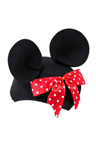 OEM Disguise Hat Little Black Mouse with Red Dotted Bow