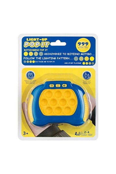 OEM Jucărie electronică Pop It cu lumină și sunet, albastră și galbenă
