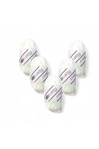 LaVita Yarn خيوط إيتمين للحياكة اليدوية 100% أكريليك 150 جرام 5 قطع (9501 أوب...