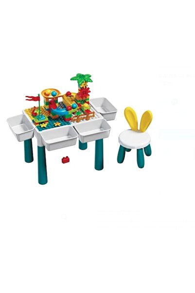 OEM Educational Activity Table with Blocks and Chair - 85 pieces