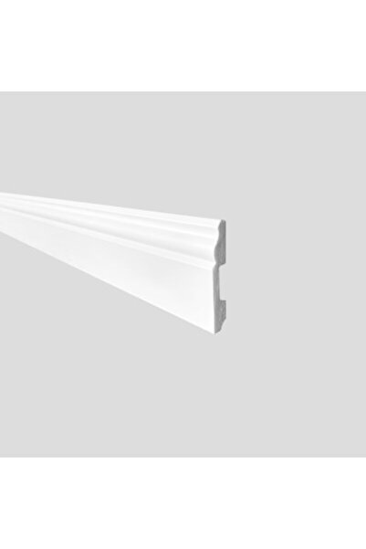 MallDeco Plintă din duropolimer alb, interior, lățime 80 mm