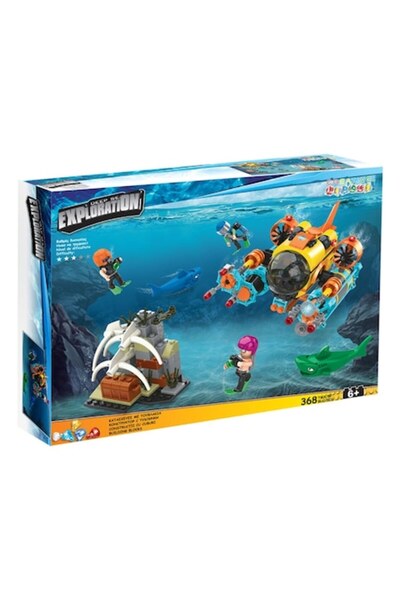 OEM Blocuri de construcție Lumea Marină cu 3 figurine (368 de piese)