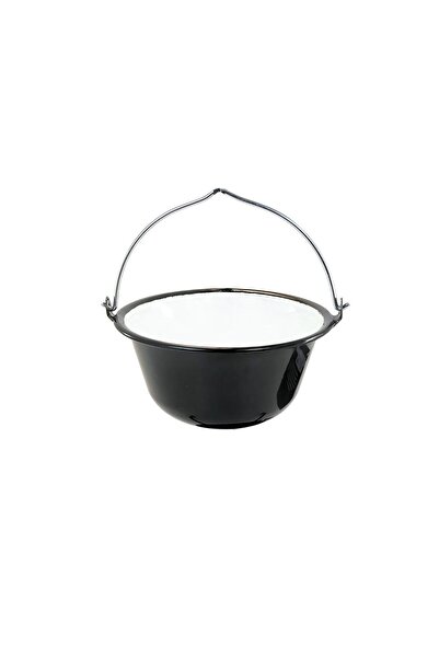 Perfect Home Ceaun pentru servire, emailat, 0.8 L, negru,