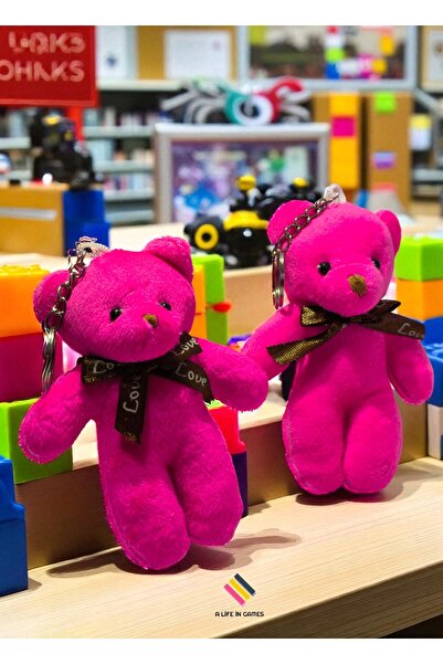 a life in games Set of 2 Teddy Bear Keychains – Plush Teddy Bear Keychain | Valentine's Day & Birthday Gift