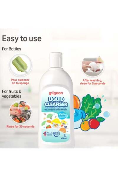 Pigeon Liquid Cleanser For Baby Accessories, Fruits And Vegetables 450 ML
