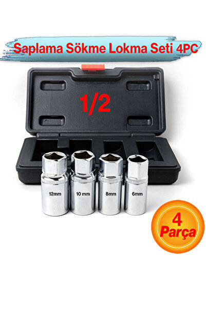 Badem10 Saplama Sökme Lokma Seti 4 Parça Kırık Vida Civata Çıkarma Takımı Day...