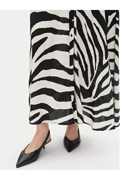 YAS Γυναικείο Φόρεμα-Πουκάμισο Μπεζ YAS-26022663 ΜΕ ΣΧΕΔΙΟ ΣΗΜΥΔΑΣ ΚΑΙ ΖΕΒΡΑ