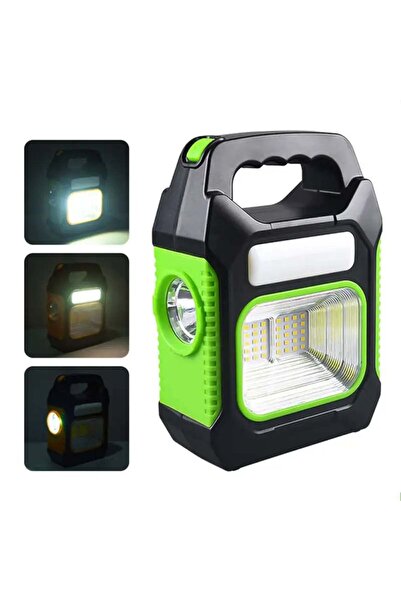 Otto Multifunctional Lantern with Solar Panel, USB, 10 W – Green