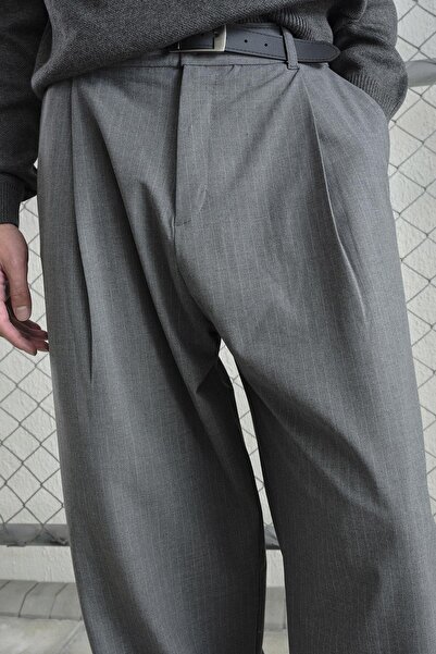 GIESTO Striped Classic Anthracite Pants