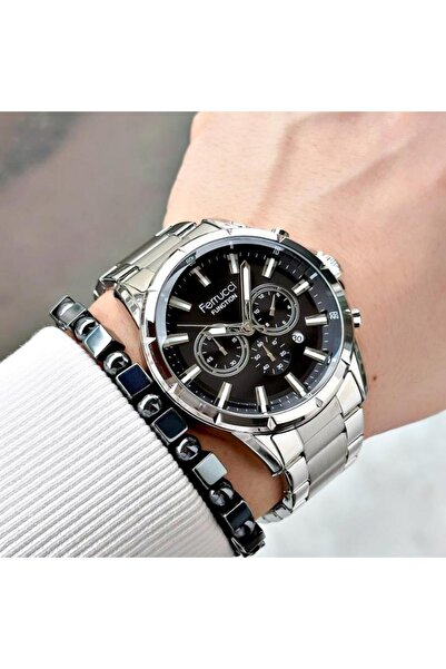 Ferrucci Fcf 0525 13605m.03 64073 Men's Functional Metal Wristwatch